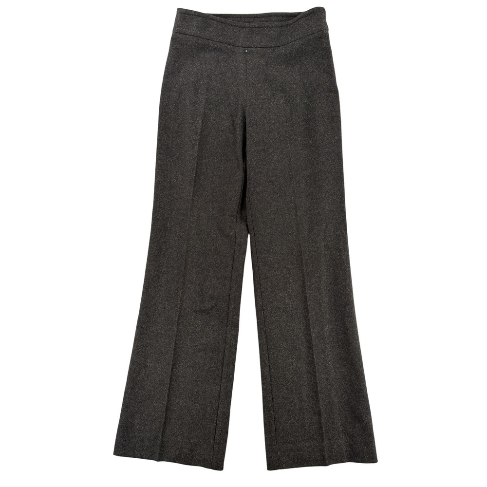 MaxMara Dress Pants Womens 4 Brown Wool Blend Straight Leg Twill Work Office